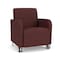 Lesro Siena Lounge Reception Guest Chair w/ Front Casters, 27 in W 29.5 in L 32.5 in H SN1101 - alternate 1